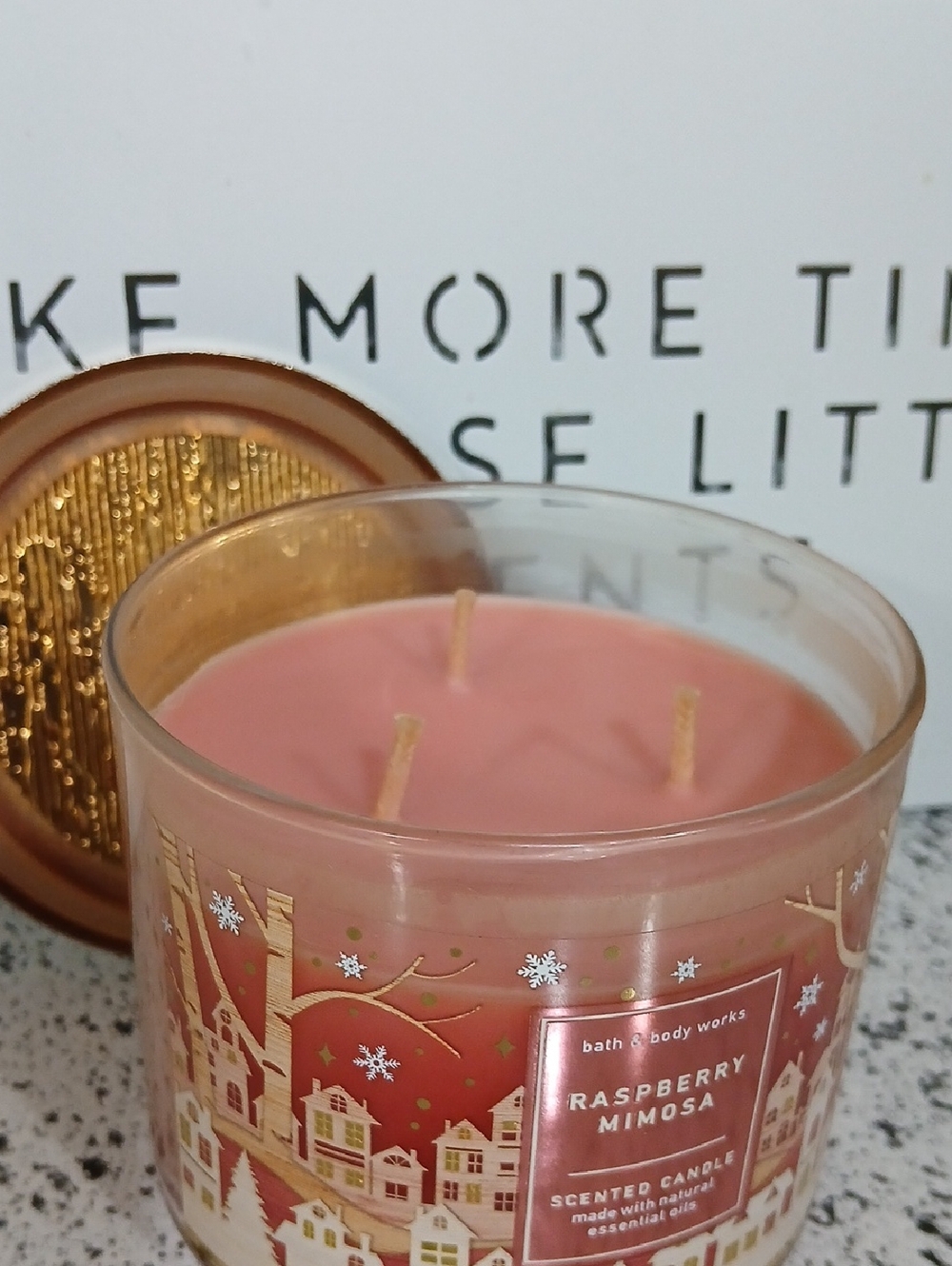 Bath & Body Works Raspberry Mimosa Scented Candle - Picture 2 of 3